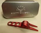 000000944069 Divot Tool Aluminum Scotty Cameron Authentic Titleist Red Pivot Repair And Tin
