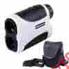 04grf001-900g-07 Yescom 6x Magnification Golf Laser Range Slope Angle Finder Pinseeking W Case White 637509407292