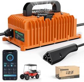 Ele-t010-l 10l0l 48v Golf Cart Battery Charger For Ezgo Txt And Rxv 15amp Smart W
