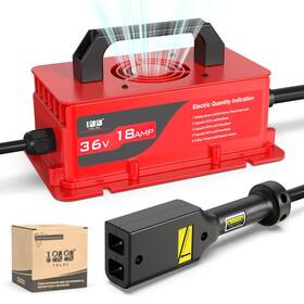 Ele-t026-e 10l0l 18 Amp 36 Volt Golf Cart Charger For Ezgo Txt With D Style Plug Lightweight