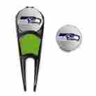 1714340-505 Wincraft Seattle Seahawks Divot Tool Ball Marker Hat Clip Set 043662470019