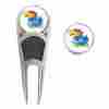 1742438-505 Wincraft Kansas Jayhawks Divot Tool Ball Marker Hat Clip Set College