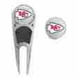 1834491-505 Wincraft Kansas City Chiefs Divot Tool Ball Marker Hat Clip Combo Gift Set 043662700710