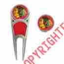 1922320-505 Wincraft Chicago Blackhawks Divot Tool Ball Marker Hat Clip Combo Gift Set 043662558007