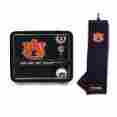 2404332-505 Team Golf Auburn Tigers Embroidered Towel Two Balls And Divot Tool Gift Set