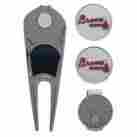 2440093-505 Wincraft Atlanta Braves Ball Marker Hat Clip Divot Repair Tool Set