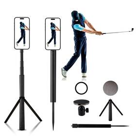 2thpart 2257 Golf Tripod And Monopod Magnetic Swing Phone Holder 54 Inch Adjustable Alum