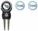 30045-parent Team Golf Nfl Tennessee Titans Signature Divot Tool And 2 Extra Markers