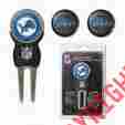 6375567 30945 Team Golf Detroit Lions 3 Sign Divot Magnetic Ball Marker Pack Putting Green 637556309457