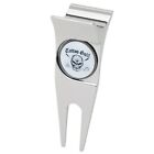 7.4718e A043 Tattoo Golf Cigar Holder Divot Tool W Ball Marker