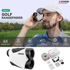 Ace 783976525509 Laser Rangefinder Precise Slope Measurement And Magnification Golfing Hunting