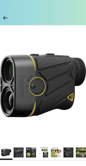 3174-00004-00 Acegmet 1100 Yard 8 Mode Golf Laser Rangefinder With 6x Magnification Black