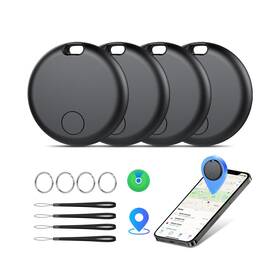 F2-usyt1-4bk Aowoka Air Tracker Tags-4 Pack Smart Bluetooth Item Finder Works With Appl