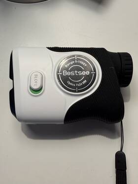 Bestsee 5-1500y Golf Rangefinder Range 7x Slope White/black Plastic/rubber