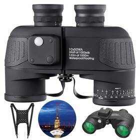 Ld-91379119 Bnise 10x50 Marine Binoculars With Rangefinder For Adults - Ipx7 Waterproof Bak4 Pr