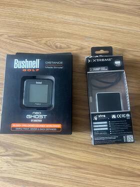 Bushnell 029757082206 Golf Neo Ghost - Gps Rangefinder 30 000 Preloaded Courses Pow Charg