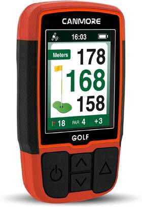 Hg200 Canmore 712805507221 Handheld Golf Gps - Water Resistant Full-color Display With 41 000 Ess