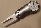 Champ Divot Flix Silver Switchblade Removable Pro Golf Marker Tool Ball