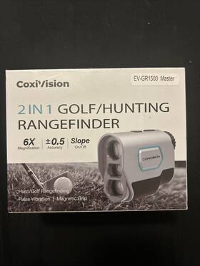 Ev-gr1500 Coxivision 2 In 1 Golf/hunting Range Finder Master 6x Magnification