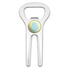 Divot.bo.z002706 Unbranded Cute Blue Easter Egg With Daisies Golf Golfing Divot