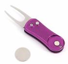 Djiyy53plv Vulcan Gear Metal Switchblade Divot Tool With Button Magnetic Ball