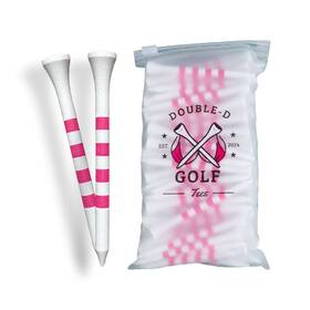 Double-d Golf 612461574503 Bamboo Tees Supporting Breast Cancer Research 10% Profit Donation Tw