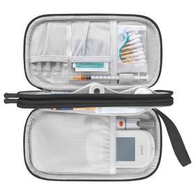 L08b Elonbo Diabetic Supplies Storage Bag Portable Glucose Meter Carrying Case I