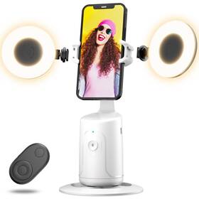 Zpl-w1 Fierre Shann Auto Face Tracking Tripod 360 Rotation Phone Holder With 2