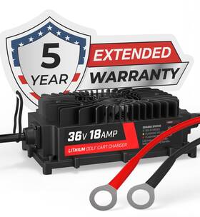F36v18a12s Form 36v 18a Lithium Golf Cart Charger - Waterproof Design 43.8 Volt Output