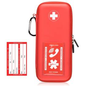 Fukumi 741421529496 Epipen Carry Case Hard Emergency Medical Bag With Carabiner-for 2 Epi