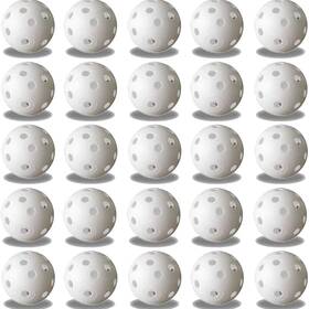 Funzon 424602876399 Practice Golf Balls 25 Pack Plastic Airflow Hollow For Driving Ra