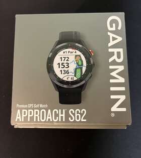 0100220000 Garmin Approach S62 Premium Smart Fitness Gps Golf Range Finder Watch