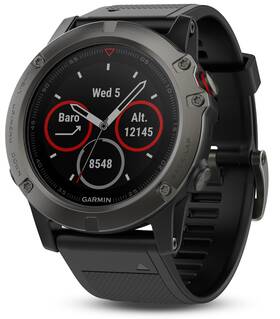 Garmin 050001029591 Golf Fenix 5x Watch Sapphire/slate Grey/black Band Gps/range Finders