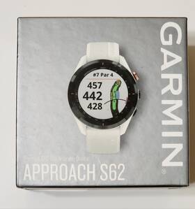 010-02200-51 Garmin 753759259723 Approach S62 Golf Gps Smart Watch Range Finder White Nib
