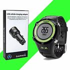 Garmin Approach S2 Golf Gps Watch Range Finder Green Usb Car Charge Adapter Play 700587101540