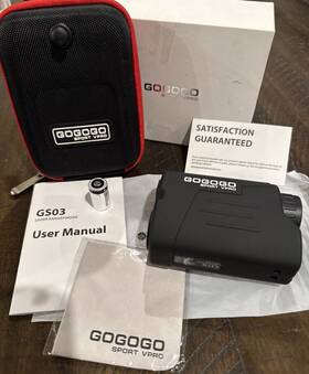 Gs03-1000 Gogogo Sport Vpro Gs03 Range Golf Laser Black Rangefinder 1000 Yards