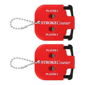 Goktvai 1093172 2pcs Golf Stroke Counters Portable Score Keeper With Hanging Rope Mini Squar