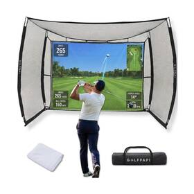 Golf Papi 199874781280 Mobile Simulator Net 10ft Compact Practice With Steel Frame And I