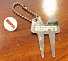 Golfaide Espn Etched Chrome Divot Repair Tool With Plastic Ball