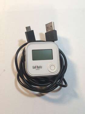 Dsc-gb700 Golfbuddy Golf Buddy Voice White/silver 5v 500ma Talking Gps Rangefinder Tested