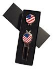 Golfing Weekender Patriotic Usa Flag Golf Ball Marker And Hat Clip Divot Tool Gift Set New 764130115422
