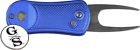 Gs-gs1562-blu Grunt Style Golf Divot Tool With Ball Marker Blue