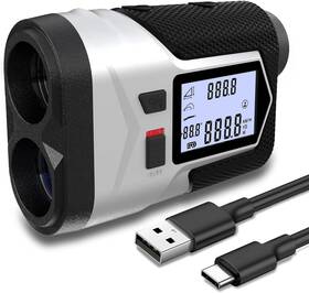 Hangzhou Longshuo Technology Co. Ltd. 711181360752 Laser Rangefinder 6x Lcd Display Range Finder With Slope For Golfing And Hun