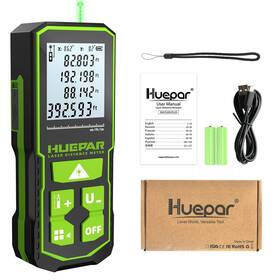 S-393-120-g Huepar 393ft Professional Green Laser Measuring Tool With Angle Sensor 1/16i