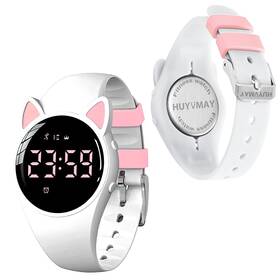 Huyvmay 610428369070 Fitness Tracker Pedometer Watch No App Phone Required Usb Charge 1 Hour