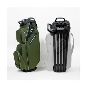 Izzo 689769919114 Ultimate Organizer Golf Cart Bag Olive/white