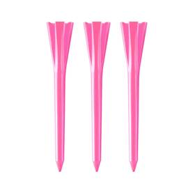 A85098 Izzo Plastic Golf Tees 100 Pack 2.75 Inches Neon Pink