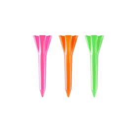 A85102 Izzo Plastic Golf Tees 100 Pack 1.5 Inches Neon Mix