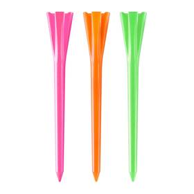 A85106 Izzo Plastic Golf Tees 100 Pack 3.25 Inches Neon Mix