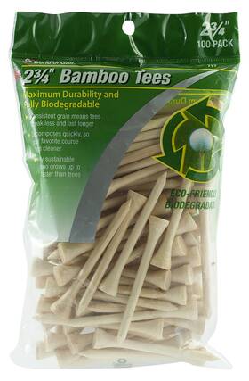 Jef World Of Golf 022275007171 717 2-3/4 Inch Bamboo Tees 100 Pack Natural